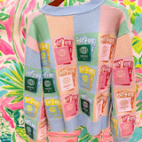 Multi Colorblock Passport Button Up CardiganQueen of SparklesThe Printed Peach Savannah