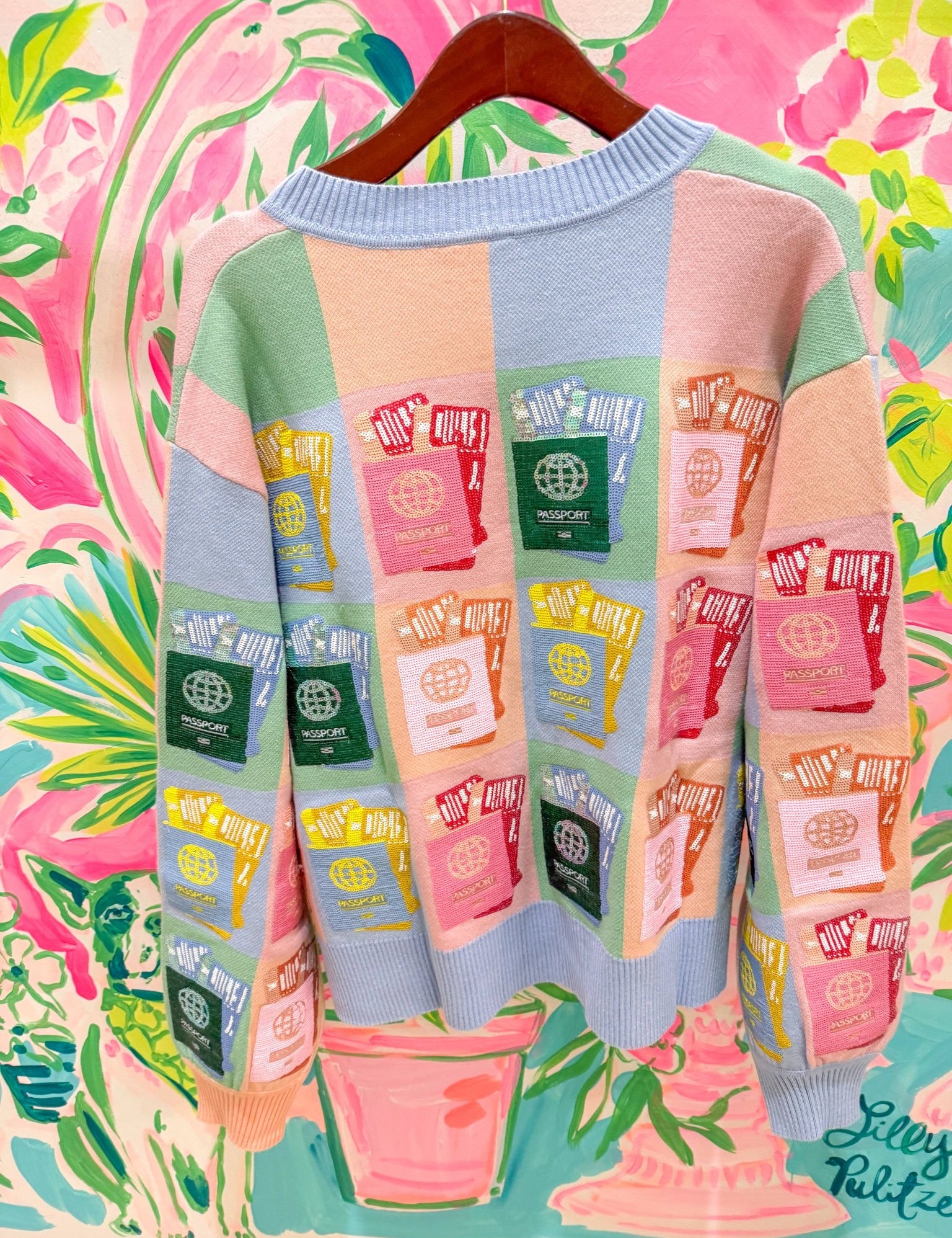 Multi Colorblock Passport Button Up CardiganQueen of SparklesThe Printed Peach Savannah