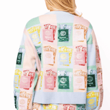 Multi Colorblock Passport Button Up CardiganWomen - Cardigans & Vests - CardigansQueen of SparklesThe Printed Peach Savannah
