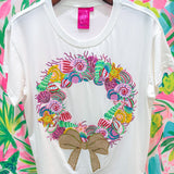 Multi Shell Wreath TeeQueen of SparklesThe Printed Peach Savannah