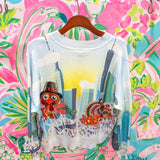 Multi Thanksgiving Parade Button Up CardiganQueen of SparklesThe Printed Peach Savannah