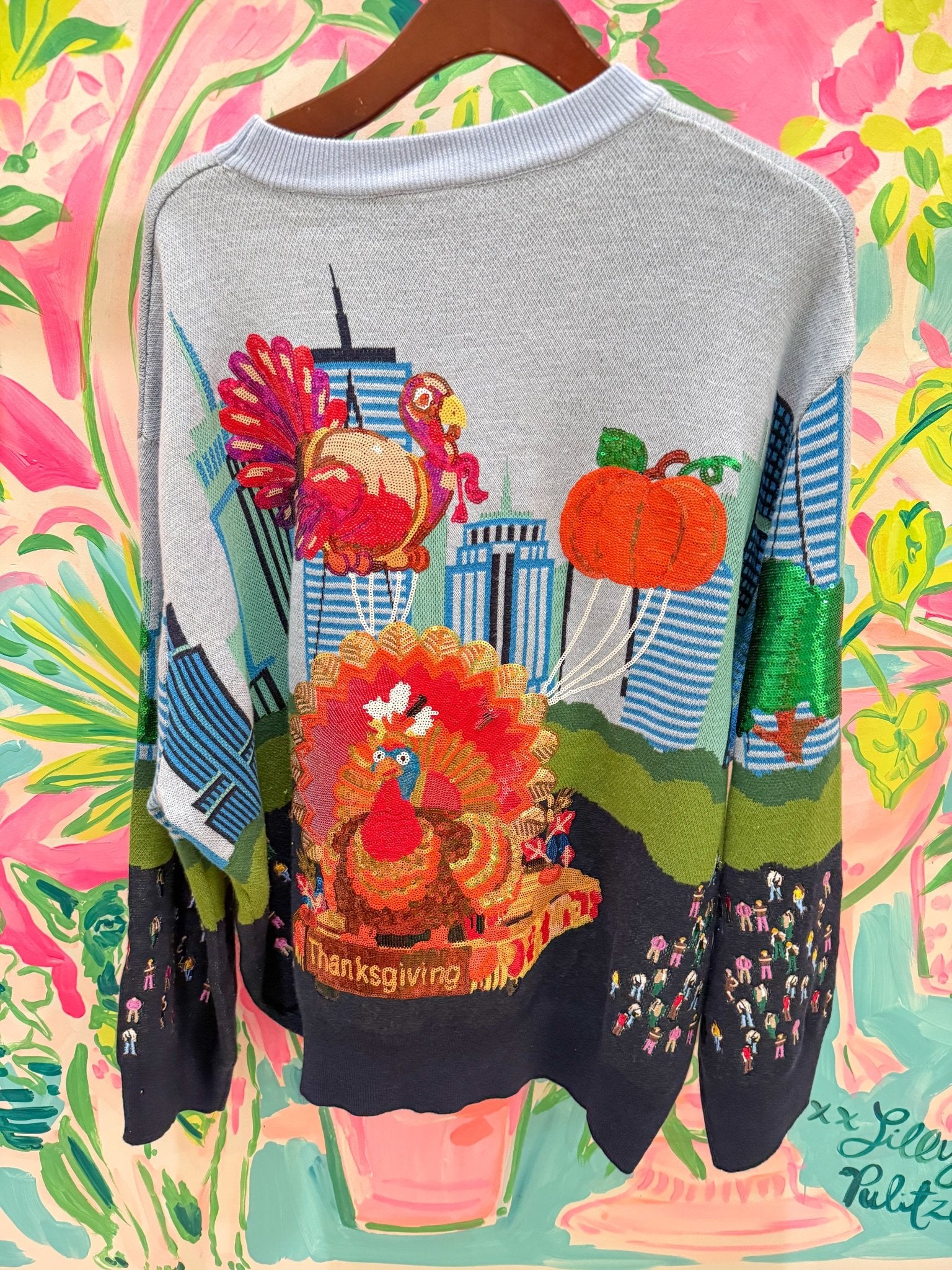 Multi Thanksgiving Parade SweaterQueen of SparklesThe Printed Peach Savannah
