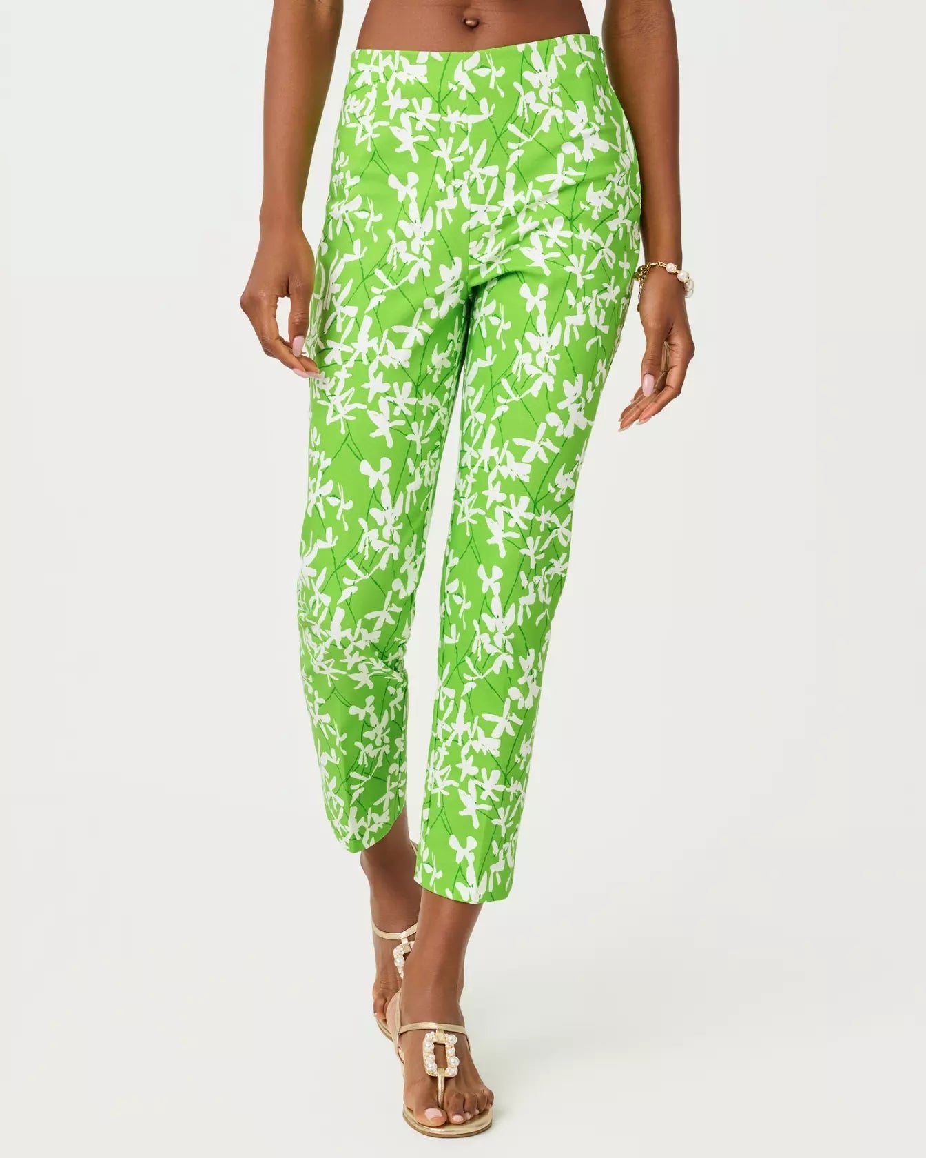 Nancee Crop PantWomen - Bottoms - PantsLILLY PULITZERThe Printed Peach Savannah
