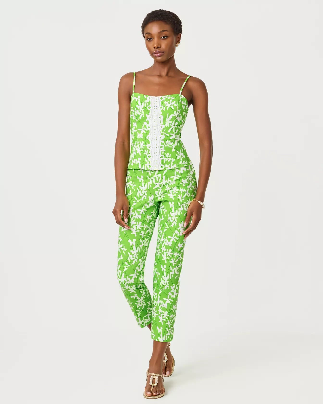Nancee Crop PantWomen - Bottoms - PantsLILLY PULITZERThe Printed Peach Savannah