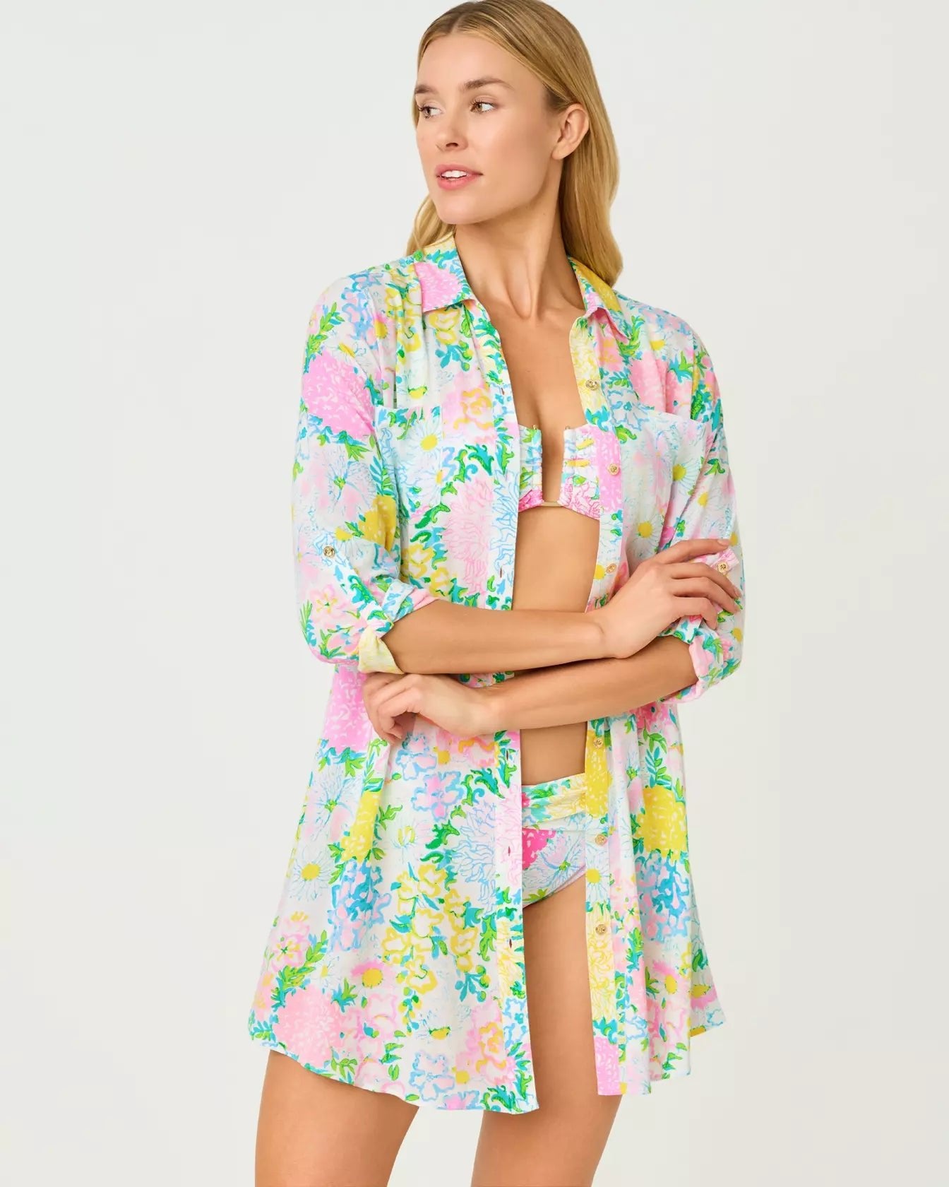 Natalie CoverupWomen - Swim - Cover UpsLILLY PULITZERThe Printed Peach Savannah