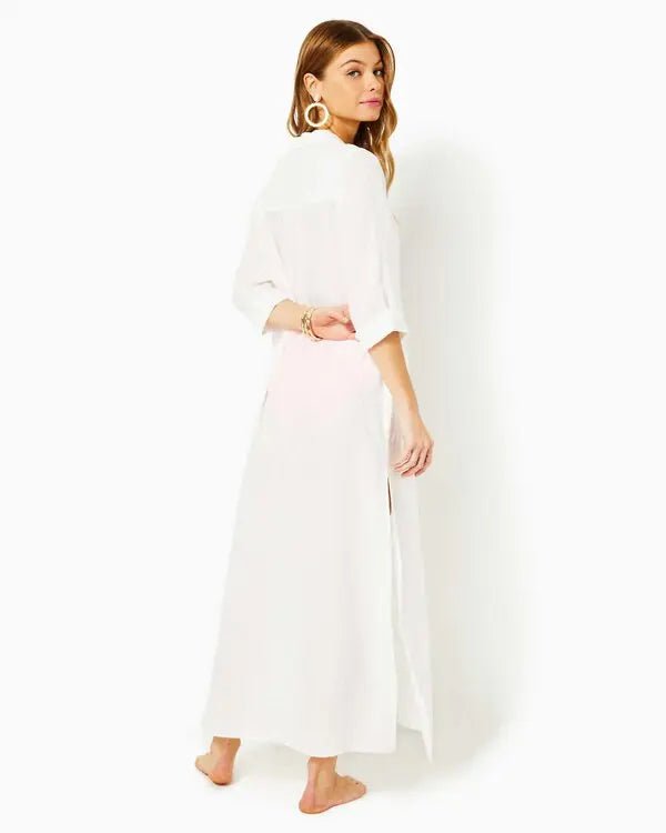 Natalie Maxi CoverupWomen - Swim - CoverupsLILLY PULITZERThe Printed Peach Savannah