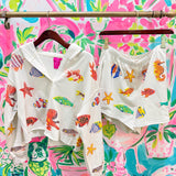 Neutral Multi Under the Sea Creature ShortQueen of SparklesThe Printed Peach Savannah