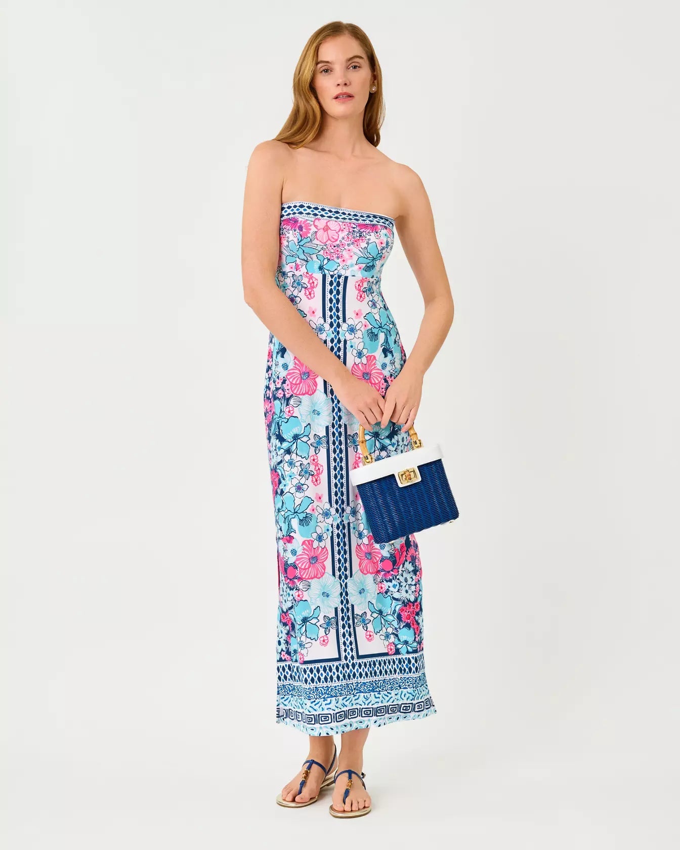 Noa Strapless Maxi DressWomen - Dresses - Straight DressesLILLY PULITZERThe Printed Peach Savannah