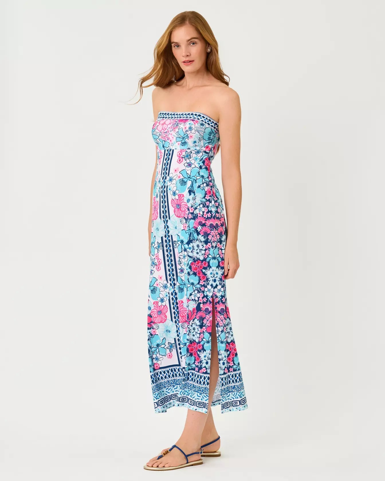 Noa Strapless Maxi DressWomen - Dresses - Straight DressesLILLY PULITZERThe Printed Peach Savannah