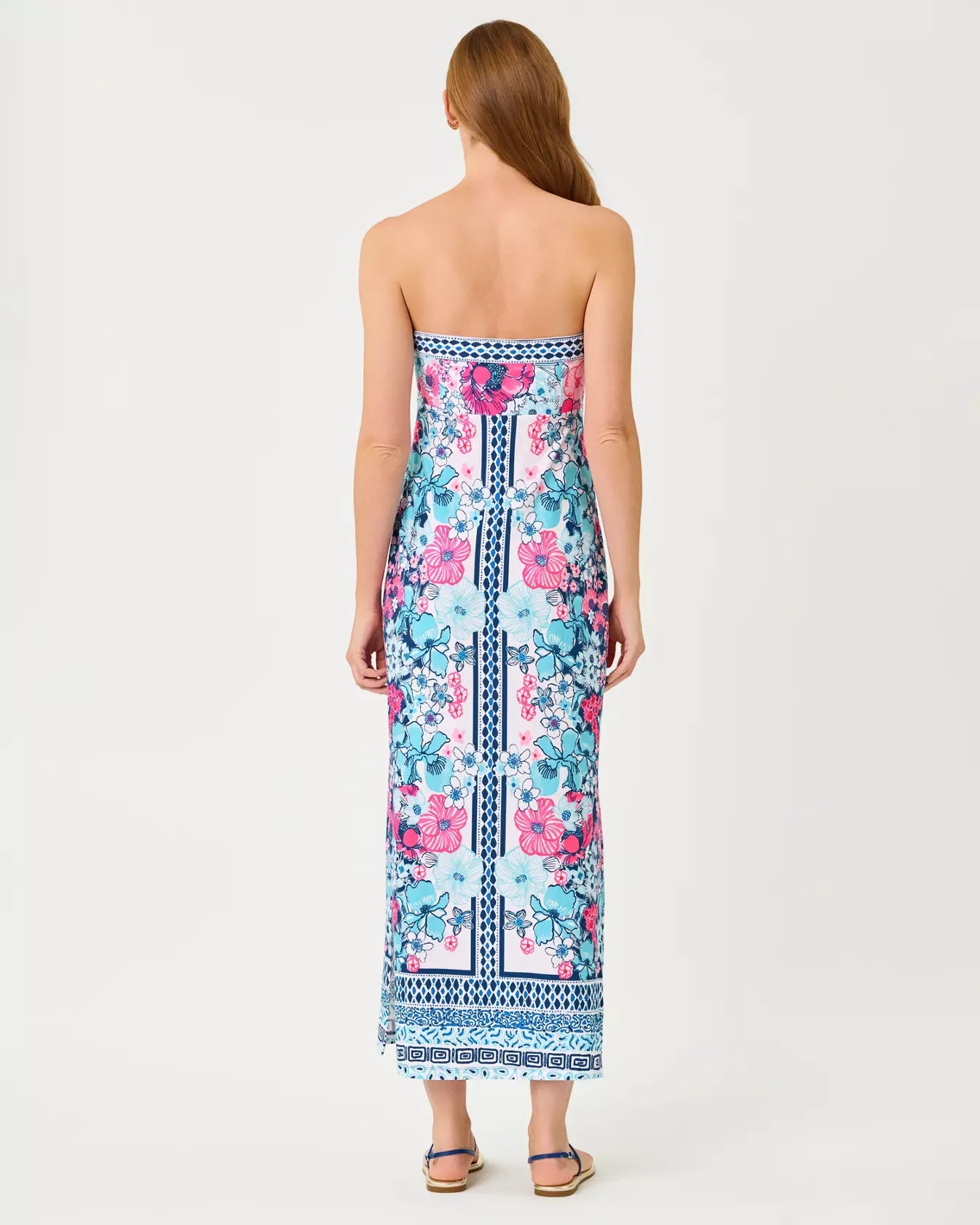 Noa Strapless Maxi DressWomen - Dresses - Straight DressesLILLY PULITZERThe Printed Peach Savannah