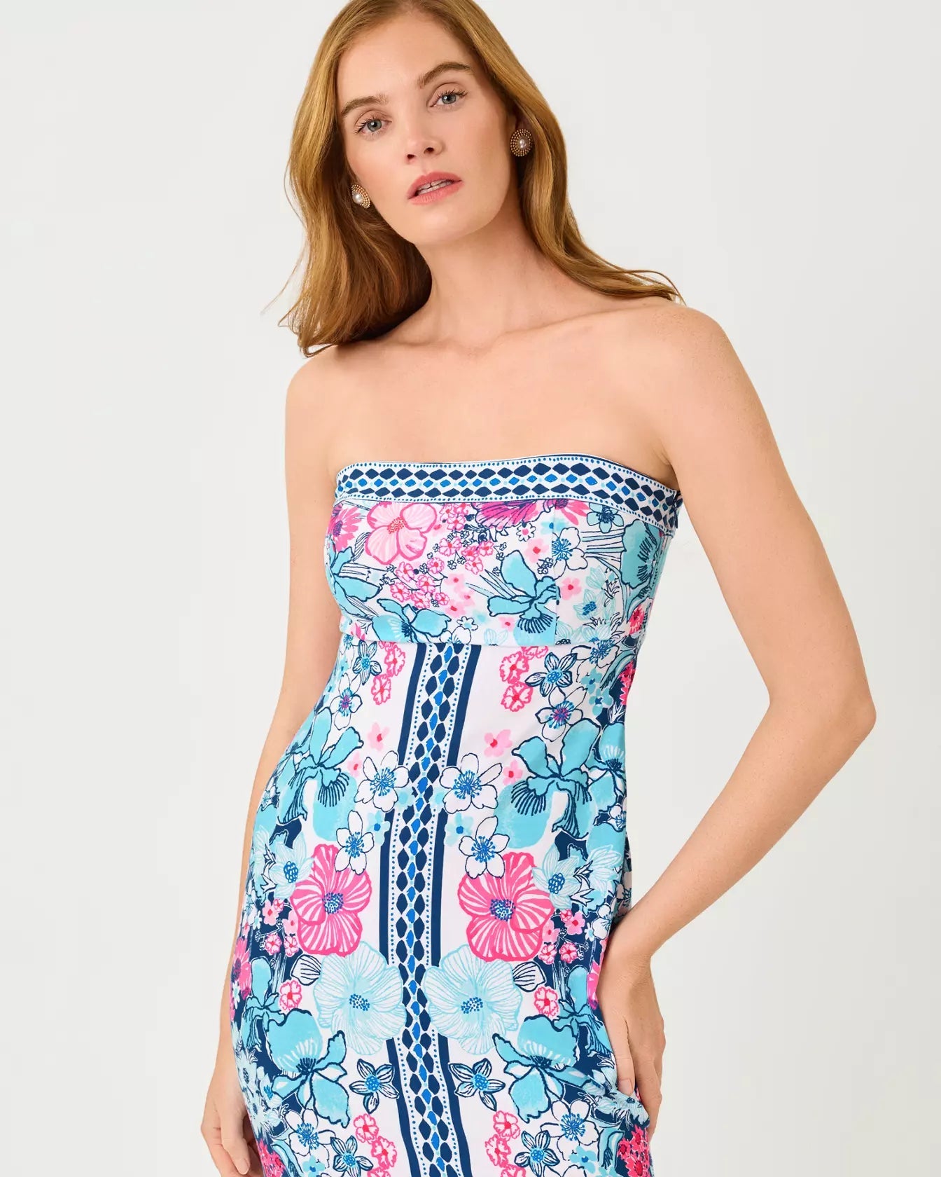 Noa Strapless Maxi DressWomen - Dresses - Straight DressesLILLY PULITZERThe Printed Peach Savannah