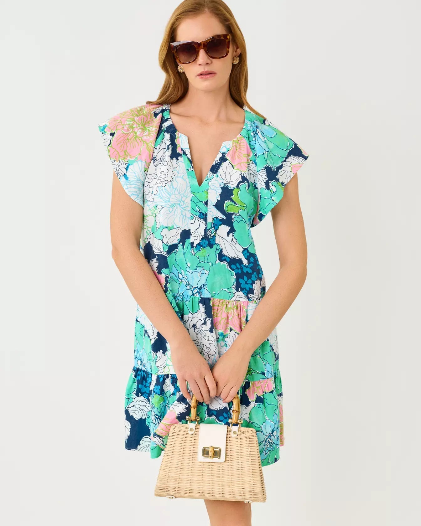 Norella Linen DressWomen - Dresses - Swing DressesLILLY PULITZERThe Printed Peach Savannah