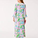 Ocleppo V - Neck Maxi CaftanWomen - Dresses - A - Line/Easy DressesLILLY PULITZERThe Printed Peach Savannah