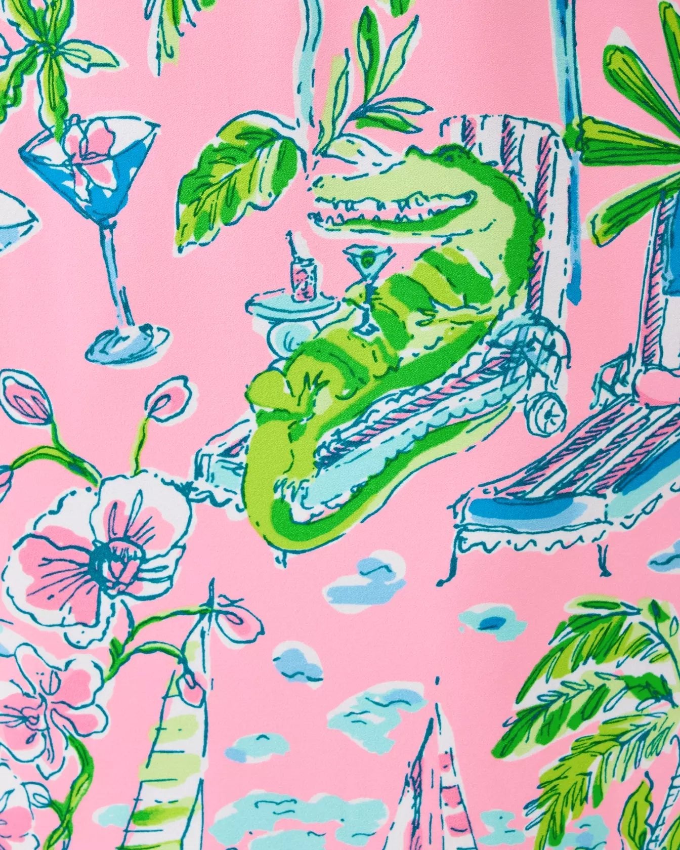 Ocleppo V - Neck Maxi CaftanWomen - Dresses - A - Line/Easy DressesLILLY PULITZERThe Printed Peach Savannah