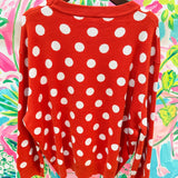 Orange Polkadot Pumpkin SweaterQueen of SparklesThe Printed Peach Savannah