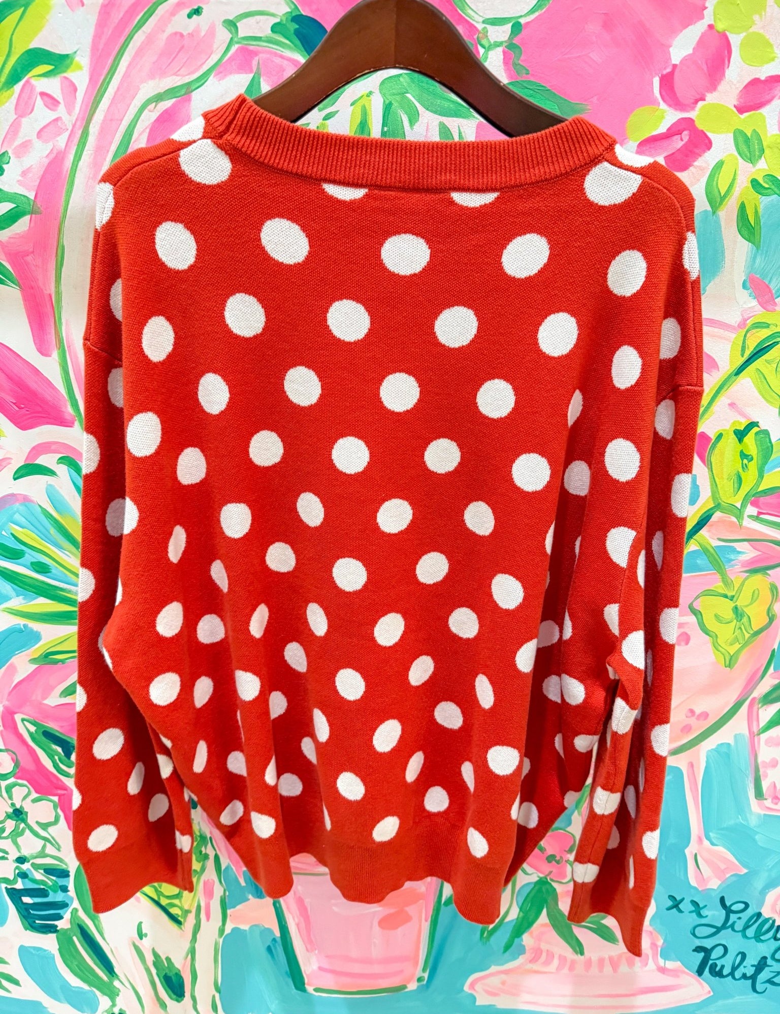 Orange Polkadot Pumpkin SweaterQueen of SparklesThe Printed Peach Savannah