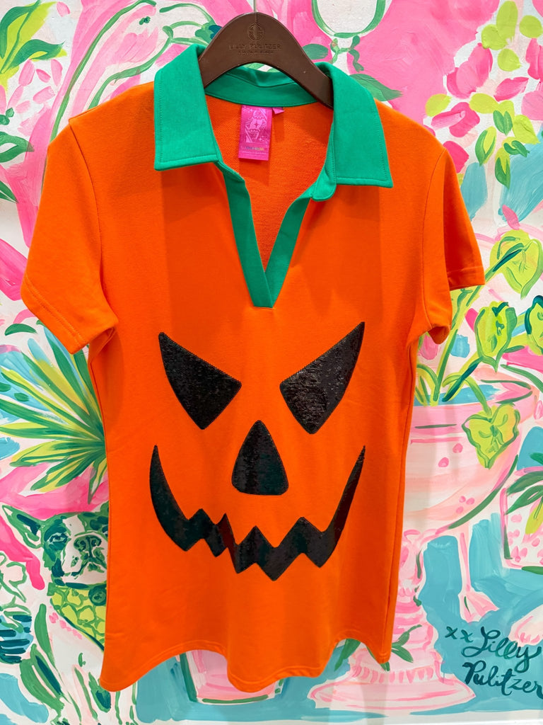 Orange Pumpkin Collar DressWomen’s DressesQueen of SparklesThe Printed Peach Savannah