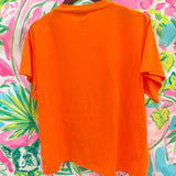 Orange Sequin Flower Pumpkin TeeQueen of SparklesThe Printed Peach Savannah