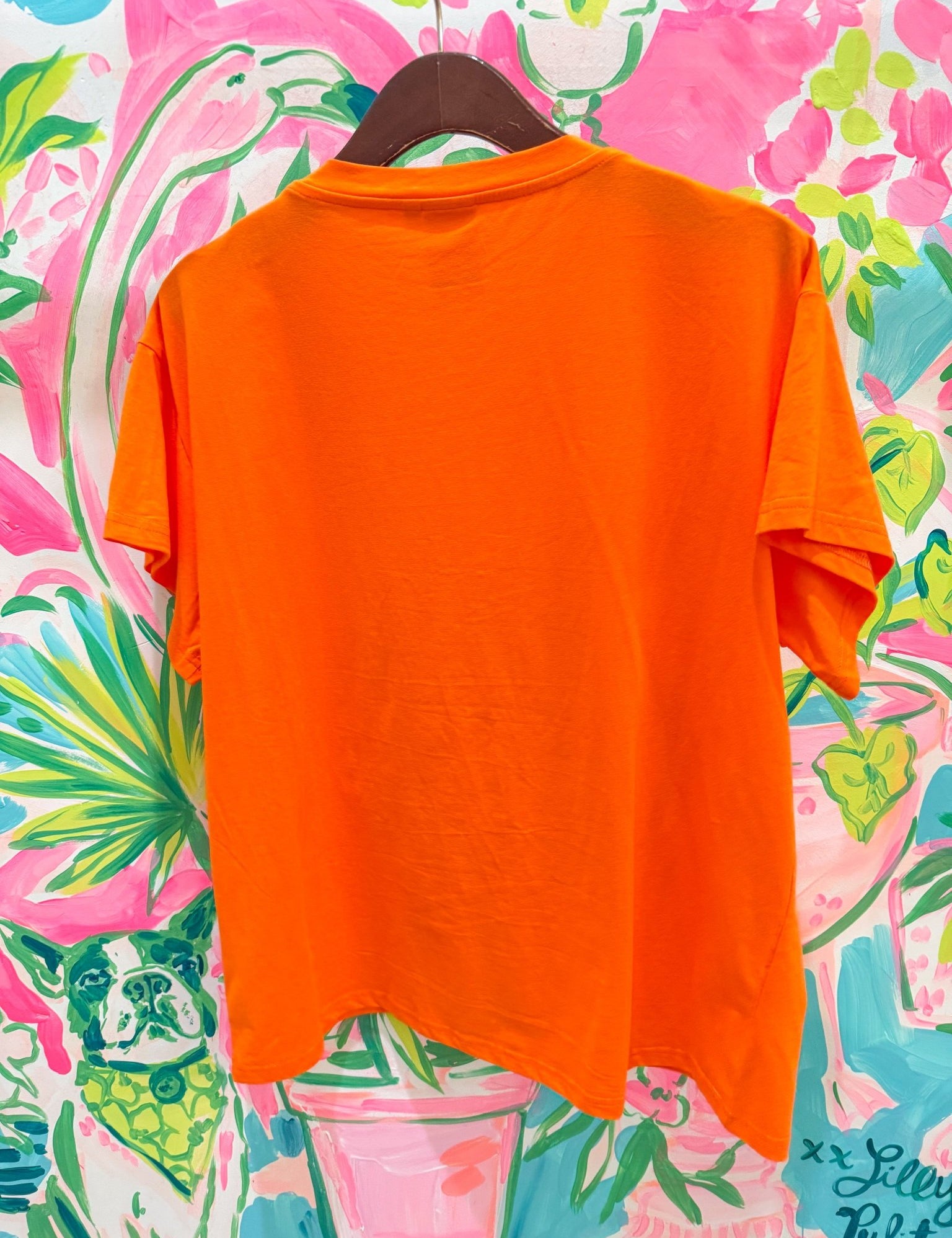 Orange Sequin Flower Pumpkin TeeQueen of SparklesThe Printed Peach Savannah