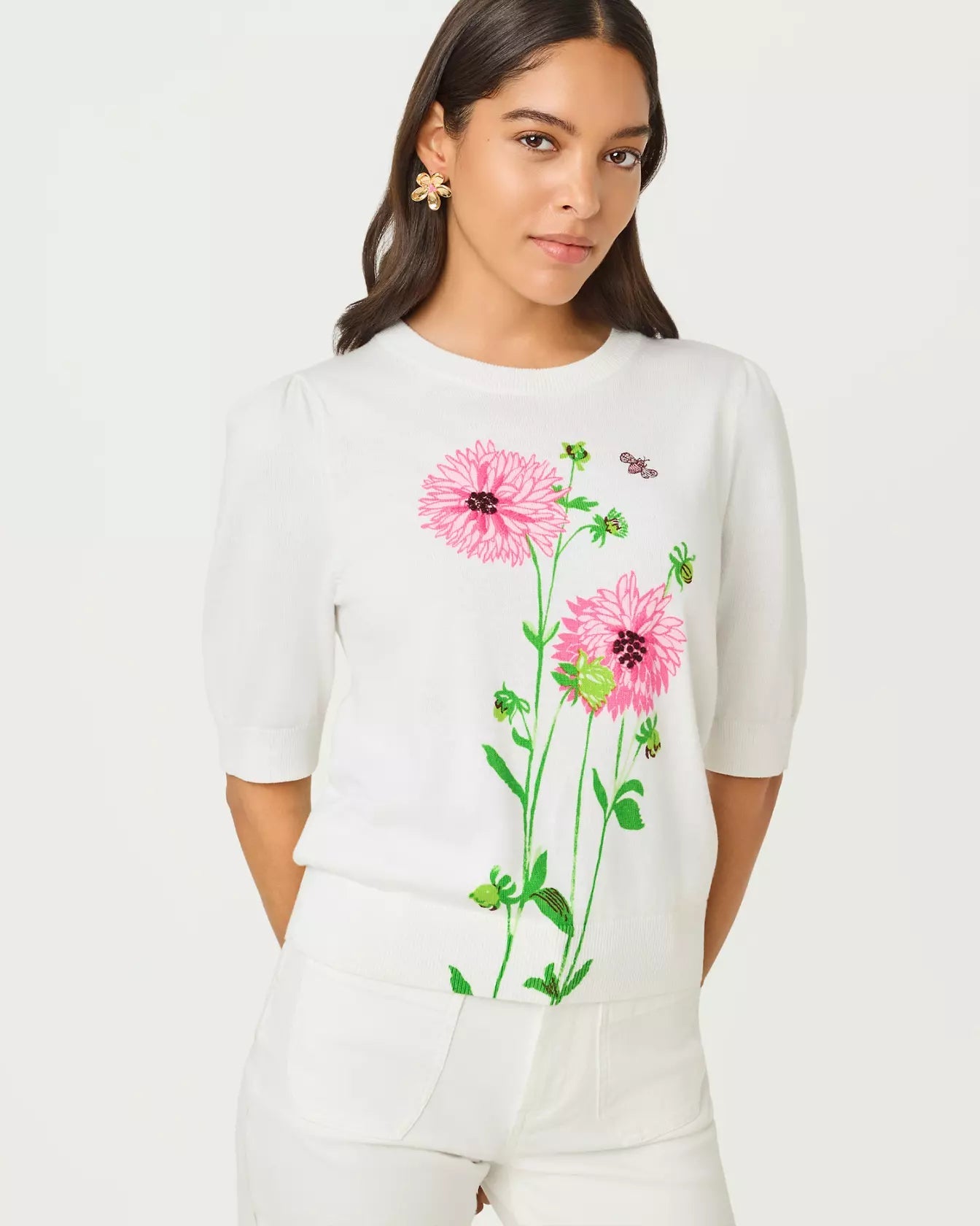Orton SweaterWomen - Pullover SweatersLILLY PULITZERThe Printed Peach Savannah