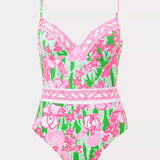 Palma One PieceWomen - Swim - One - Piece SwimsuitsLILLY PULITZERThe Printed Peach Savannah