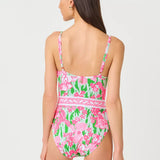 Palma One PieceWomen - Swim - One - Piece SwimsuitsLILLY PULITZERThe Printed Peach Savannah