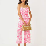 Parni Strapless Cropped TopWomen - TopsLILLY PULITZERThe Printed Peach Savannah