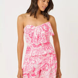 Parni Strapless Cropped TopWomen - TopsLILLY PULITZERThe Printed Peach Savannah