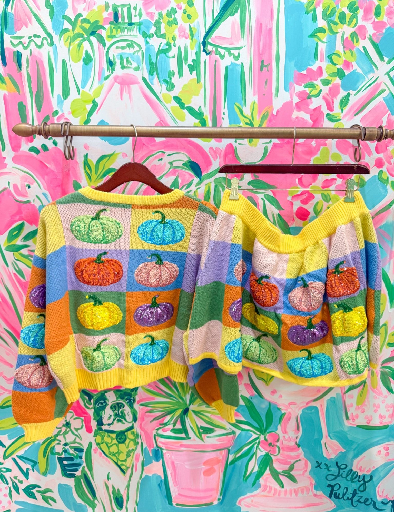 Pastel Colorblock Pumpkin SkirtQueen of SparklesThe Printed Peach Savannah