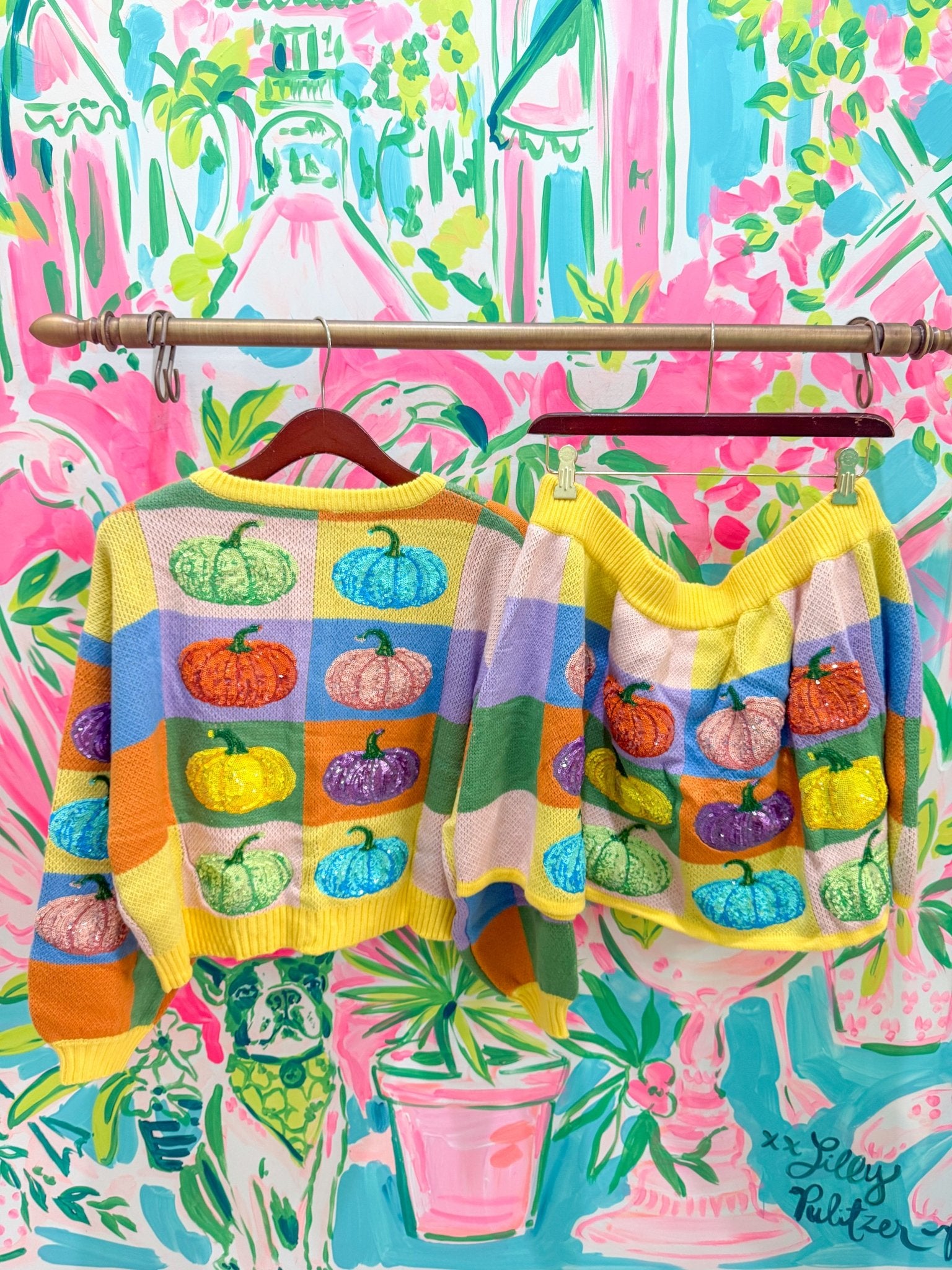 Pastel Colorblock Pumpkin SkirtQueen of SparklesThe Printed Peach Savannah