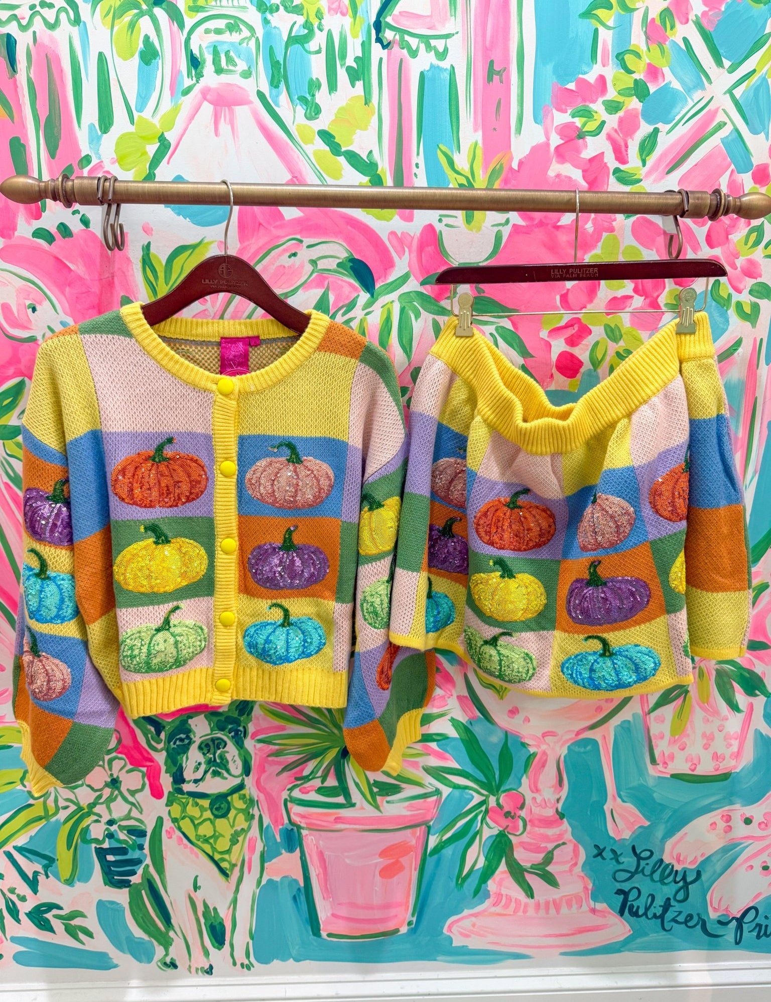 Pastel Colorblock Pumpkin SkirtQueen of SparklesThe Printed Peach Savannah