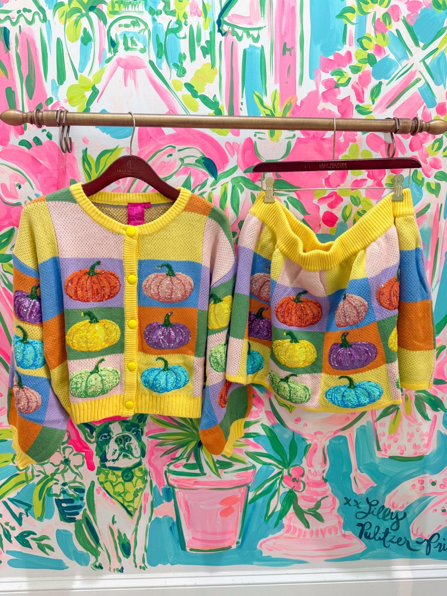 Pastel Colorblock Pumpkin SkirtQueen of SparklesThe Printed Peach Savannah