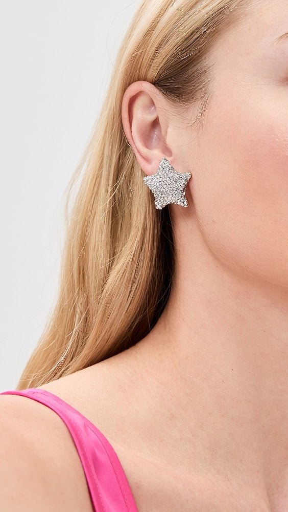 Pave Star Button EarringsAccessories - Jewelry - EarringsLele SadoughiThe Printed Peach Savannah