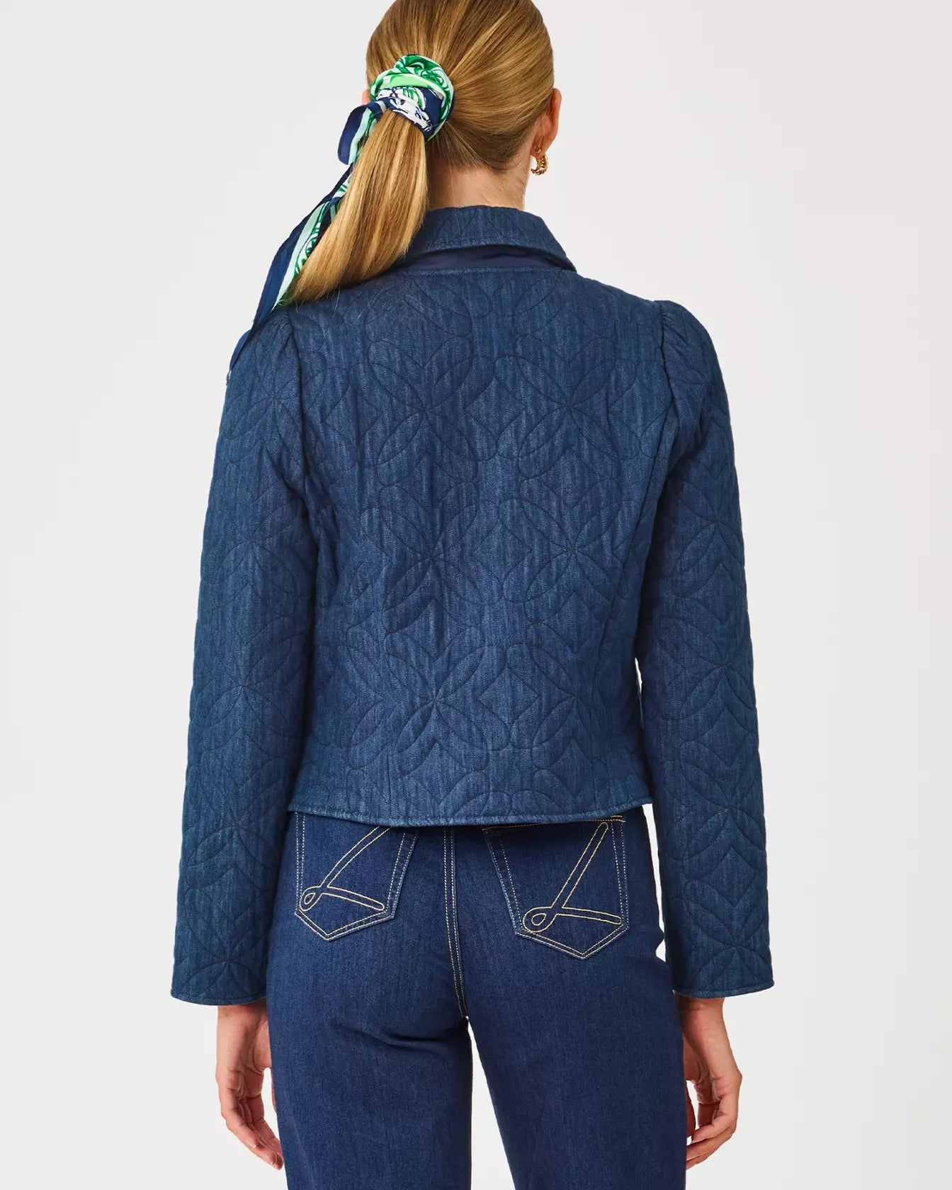 Peyser Quilted Denim JacketLILLY PULITZERThe Printed Peach Savannah