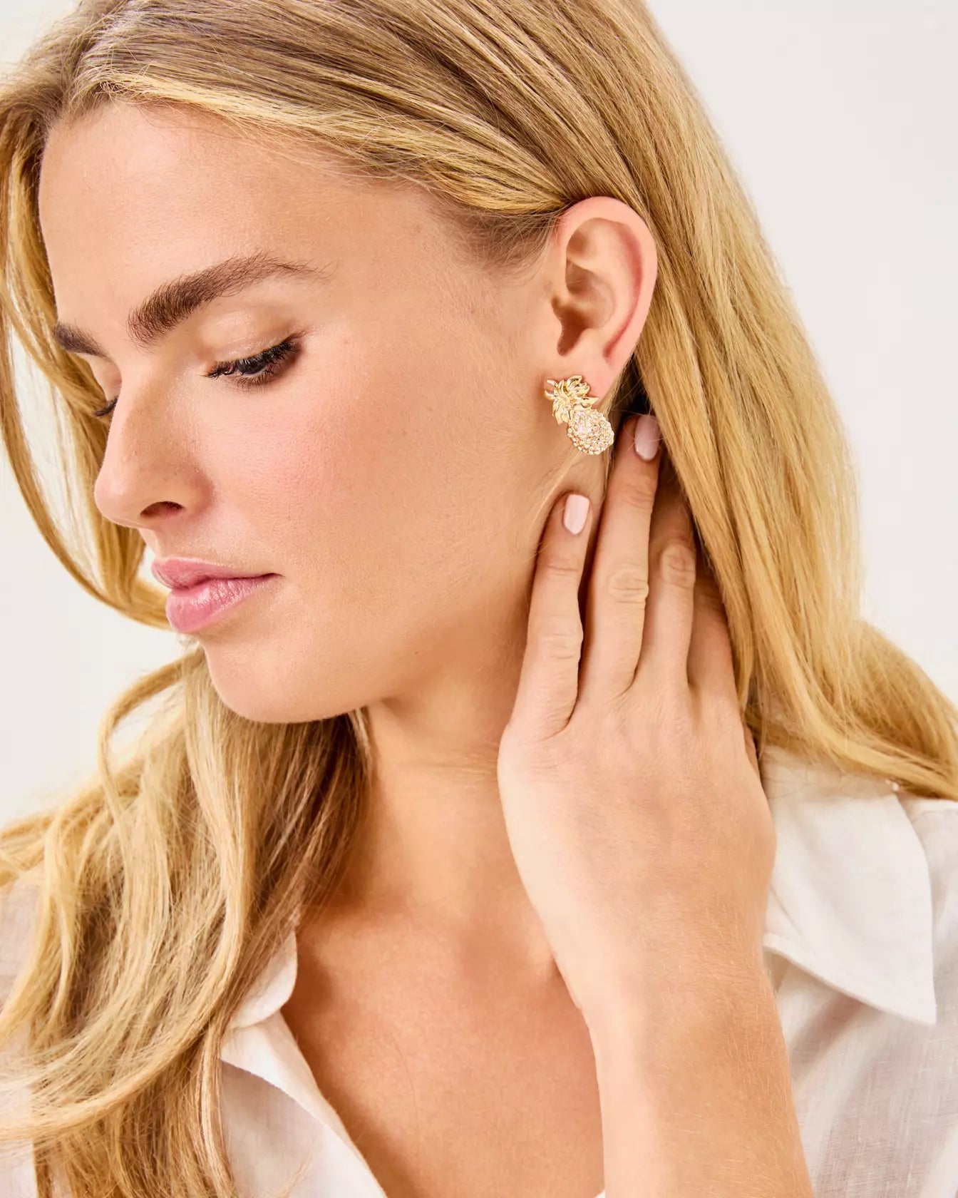 Pineapple Stud EarringsAccessories - Jewelry - EarringsLILLY PULITZERThe Printed Peach Savannah