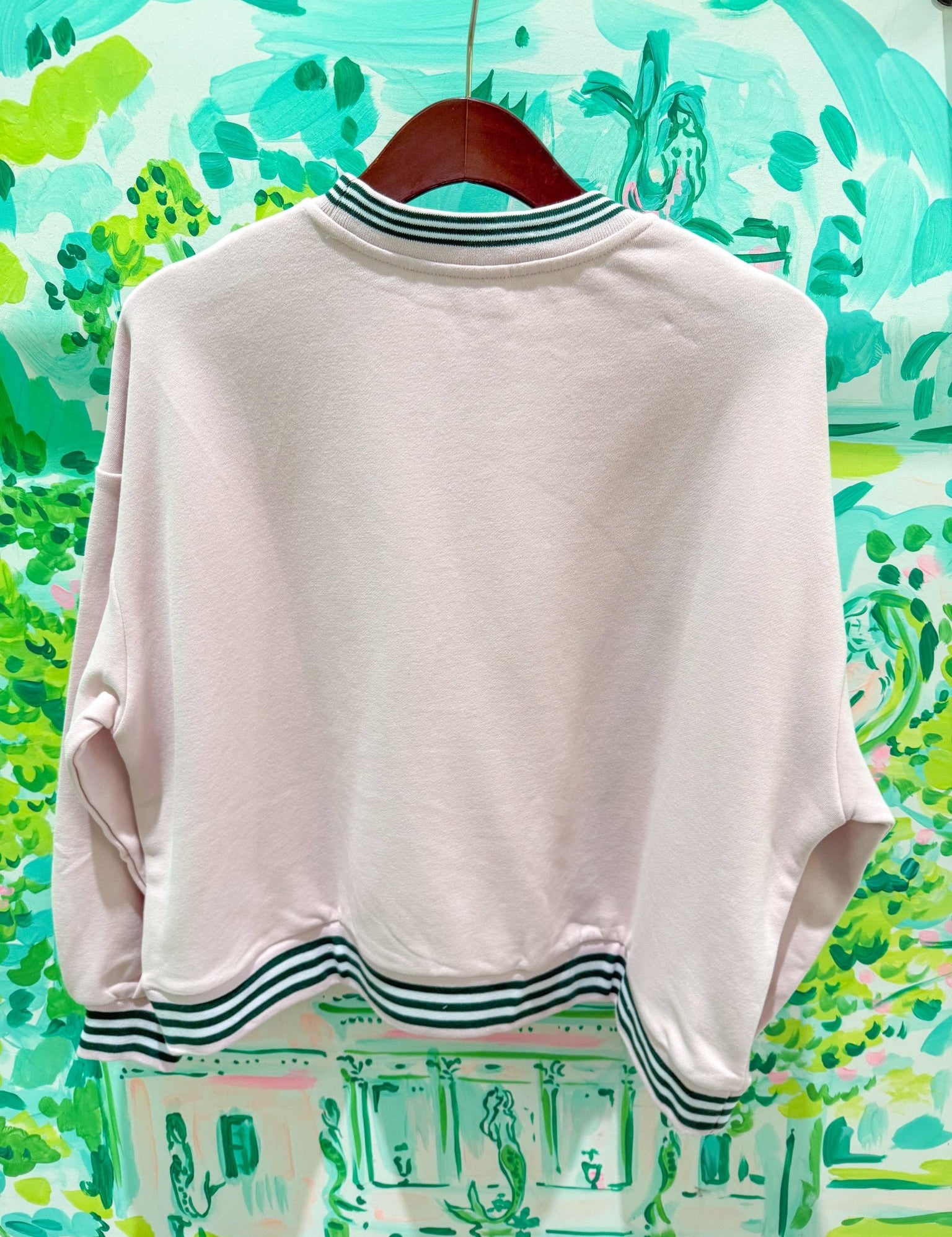 Pink 'Beach' Icon SweatshirtQueen of SparklesThe Printed Peach Savannah