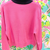 Pink & Black Collar Santa in Leopard Suit CardiganQueen of SparklesThe Printed Peach Savannah