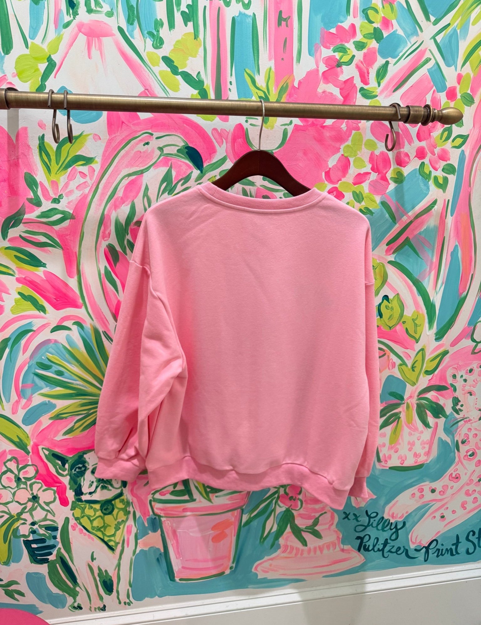 Pink Candyland Logo SweatshirtWomens - Tops - Sweatshirts & PopoversQueen of SparklesThe Printed Peach Savannah