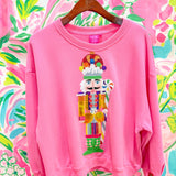 Pink Candyland Nutcracker SweatshirtQueen of SparklesThe Printed Peach Savannah