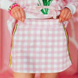Pink Gingham SkortWomens - Bottoms - SkortsBrianna CannonThe Printed Peach Savannah