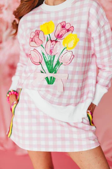 Pink Gingham SkortWomens - Bottoms - SkortsBrianna CannonThe Printed Peach Savannah