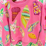 Pink Multi Shell SweatshirtHeartland Retail ItemsQueen of SparklesThe Printed Peach Savannah