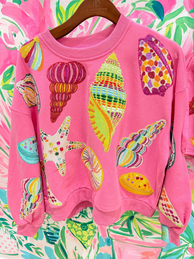 Pink Multi Shell SweatshirtHeartland Retail ItemsQueen of SparklesThe Printed Peach Savannah