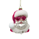 Pink Santa with Glasses OrnamentChristmasThe Printed Peach Savannah