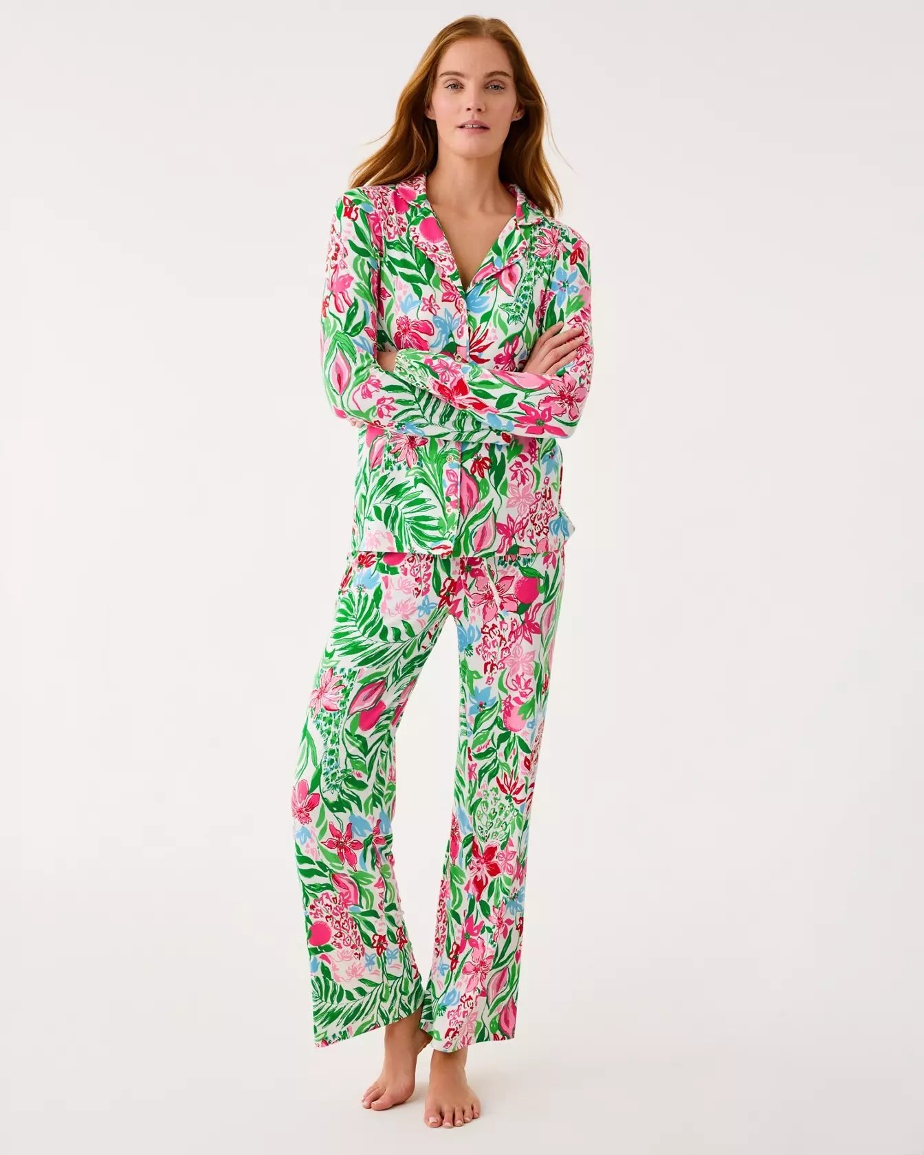 PJ Knit PantWomen - Pajama Party - BottomsLILLY PULITZERThe Printed Peach Savannah