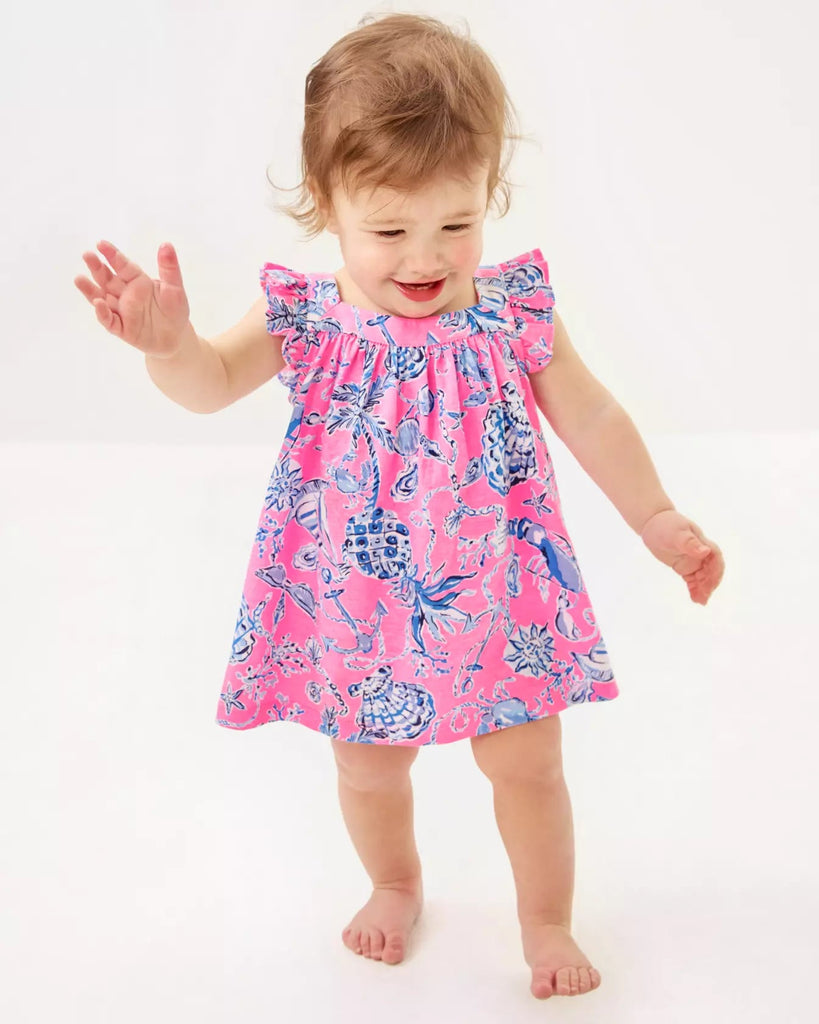 Plumeria Infant DressHeartland Retail ItemsLILLY PULITZERThe Printed Peach Savannah