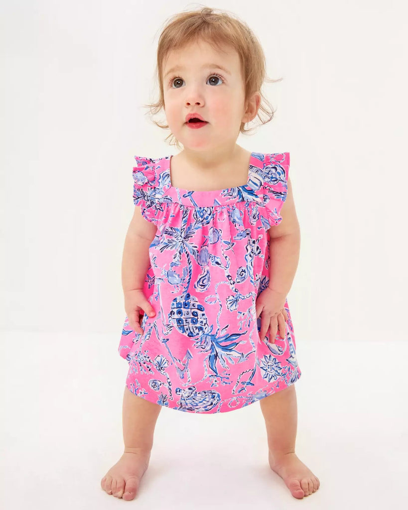 Plumeria Infant DressHeartland Retail ItemsLILLY PULITZERThe Printed Peach Savannah