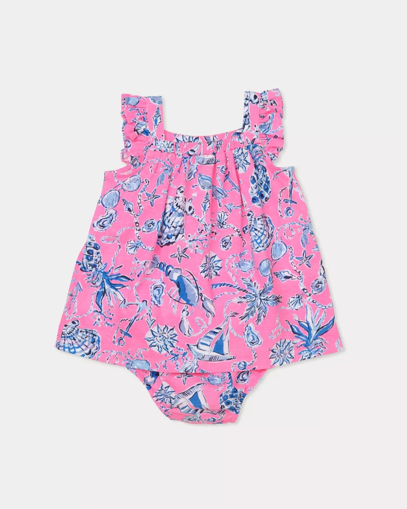 Plumeria Infant DressHeartland Retail ItemsLILLY PULITZERThe Printed Peach Savannah