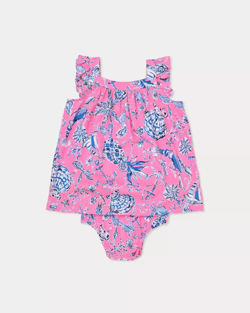 Plumeria Infant DressHeartland Retail ItemsLILLY PULITZERThe Printed Peach Savannah