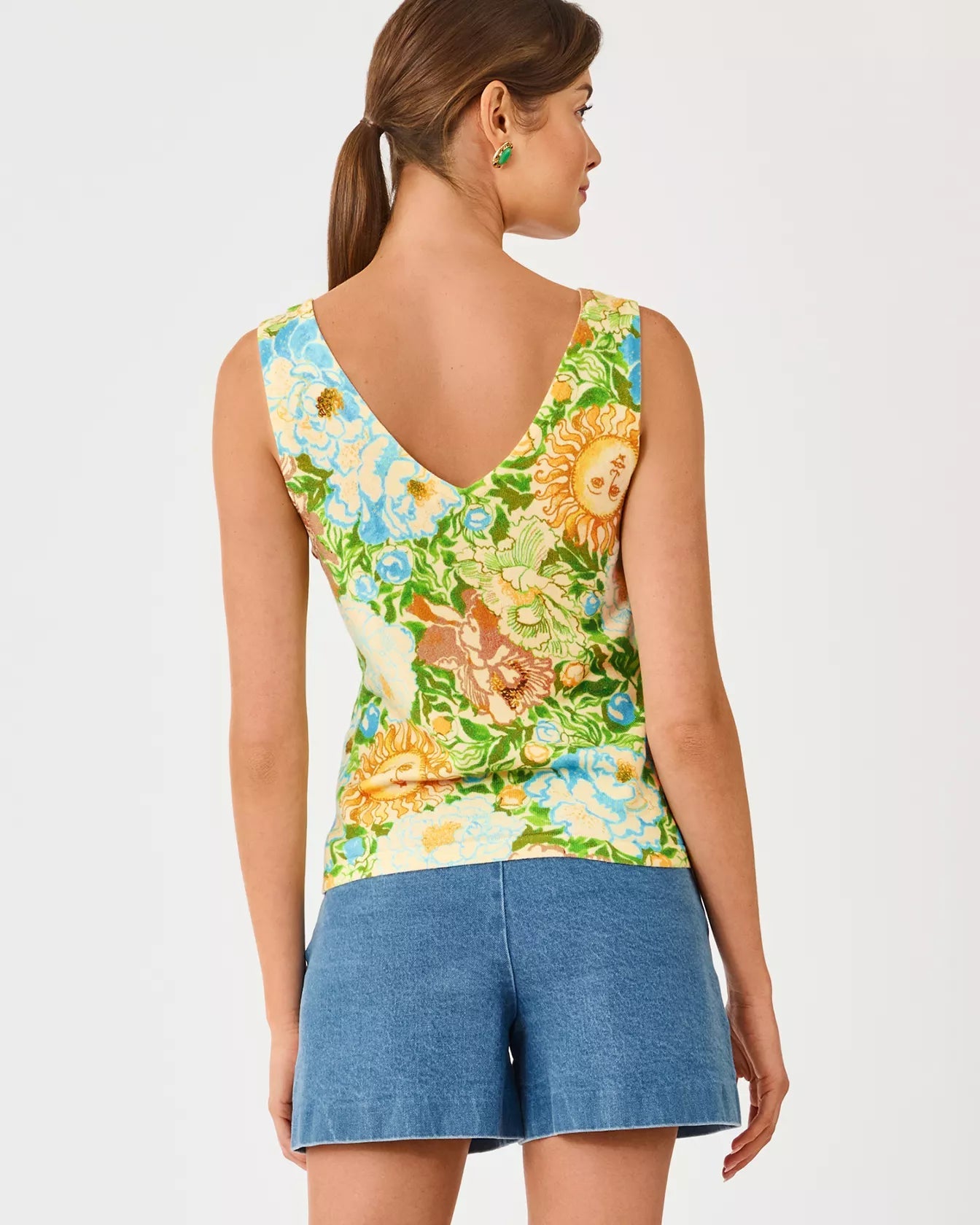 Pollyanne Sweater TankLILLY PULITZERThe Printed Peach Savannah